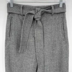 Wilfred Cropped Plaid Pants with Tie